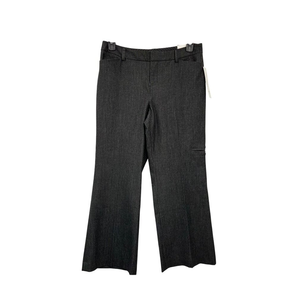 Coldwater Creek Pinstripe Trouser Fit Bootcut Pants 10P Petite NEW